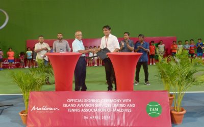 Tennis Association of Maldives has signed agreements with IAS to sponsor a new tennis tournament