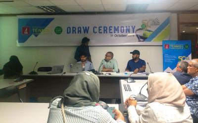 The Draw for the 50th Bank of Maldives National Tennis Championships 2019 Held